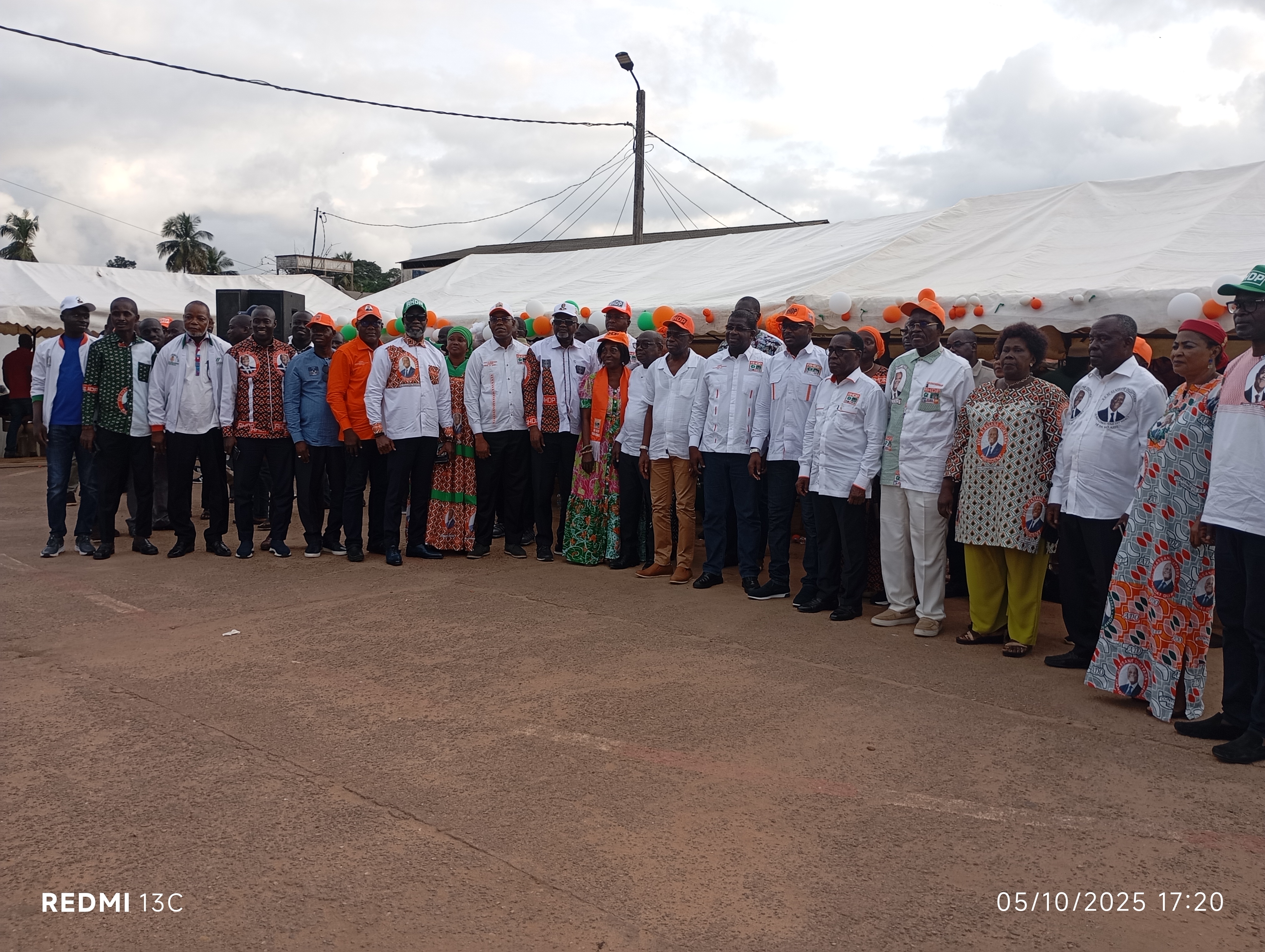Les cadres du parti au pouvoir dans le Sud-Comoé se sont mobilisés pour cette cérémonie. 