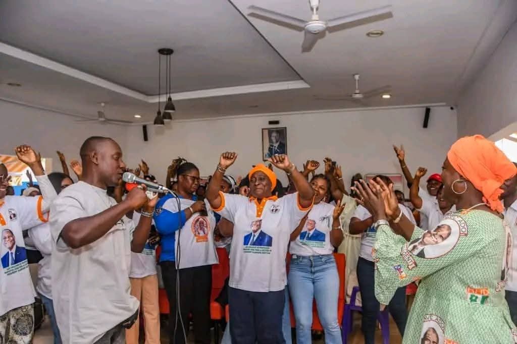 Des Amazones du professeur Mariatou Koné s’engagent à investir chaque mètre carré du territoire national pour mobiliser les militants. (Ph. DR)