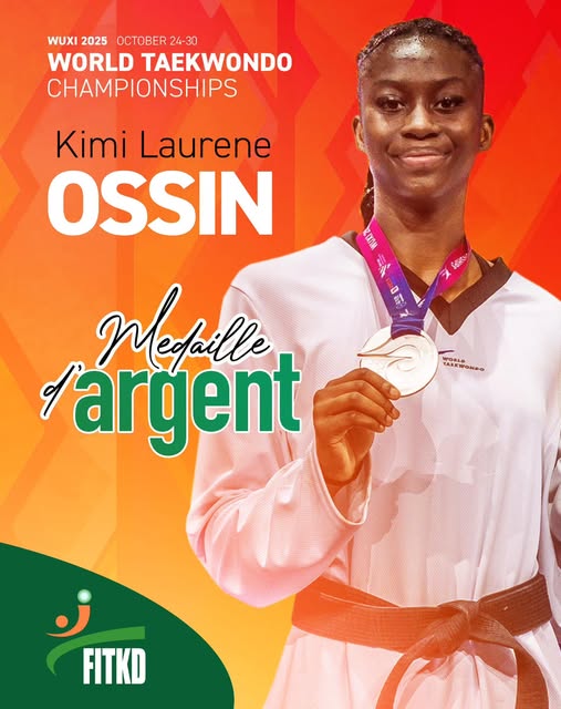 Kimi Laurène en argent à Wuxi.