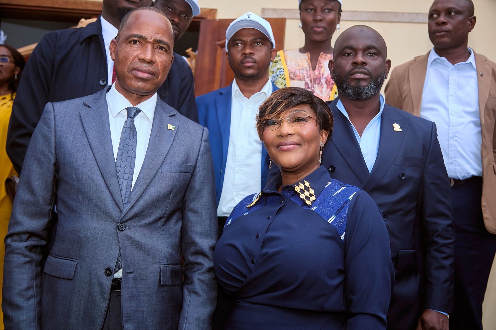 Dr Yamoussa Coulibaly (à gauche) a salué le leadership de Marie-Laure N'Goran et a réaffirmé le soutien de son entreprise à l’Unjci.