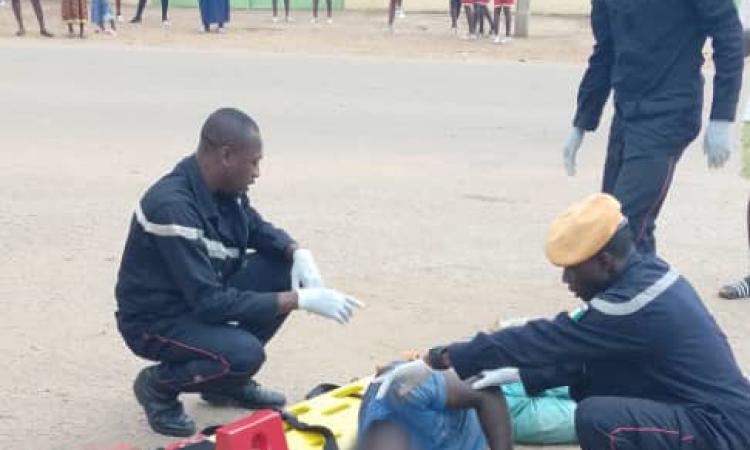 Les pompiers civils du N’Zi sont intervenus rapidement sur des accidents de la route. 