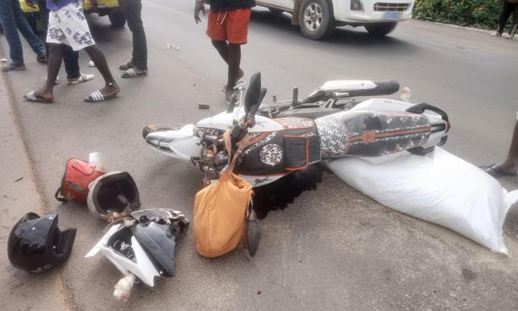 Une forte somme d'argent a été retrouvée sur un accidenté.