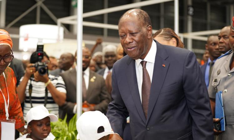 Le président de la République (au c.) a pris part à la cérémonie d’ouverture de la 16e edition du Sila. (Ph. DR)