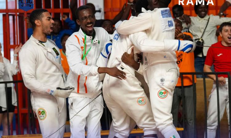 Les escrimeurs ivoiriens ont conclu leur parcours avec une magnifique médaille d’argent