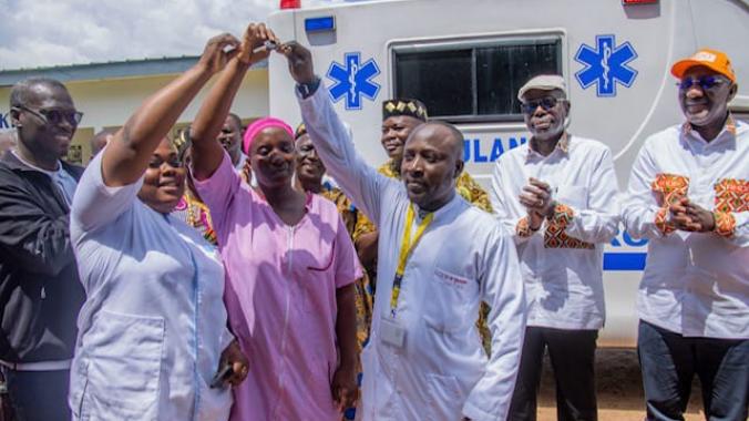 Souleymane Diarrassouba (à droite) conduisait la délégation.