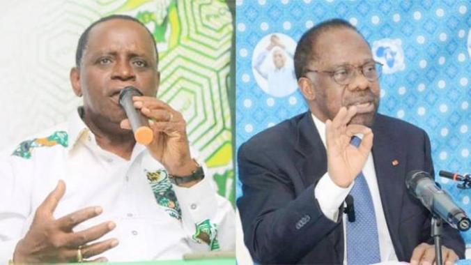 A l’instar d’Akossi Bendjo (à gauche) et Dano Djédjé (à droite), de nombreux responsables du Front commun ont reçu individuellement une convocation.