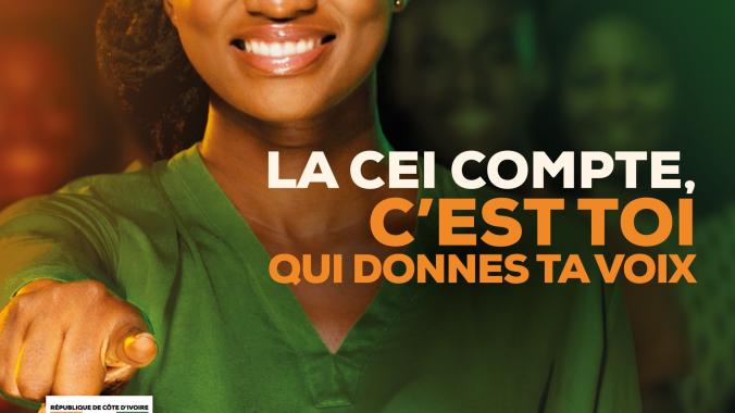 Campagne de la Cei pour inciter à aller voter.