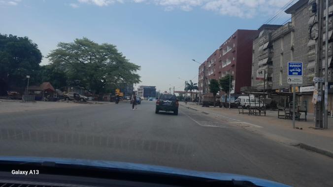Les rues de la commune de Yopougon étaient désertes, ce samedi.