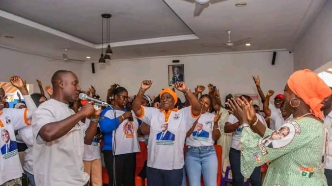 Des Amazones du professeur Mariatou Koné s’engagent à investir chaque mètre carré du territoire national pour mobiliser les militants. (Ph. DR)