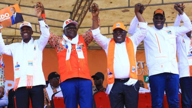 Les responsables locaux du Rhdp, autour du secrétaire exécutif du parti, Cissé Bacongo, sont déterminés à faire gagner le candidat Alassane Ouattara. (Ph. DR)