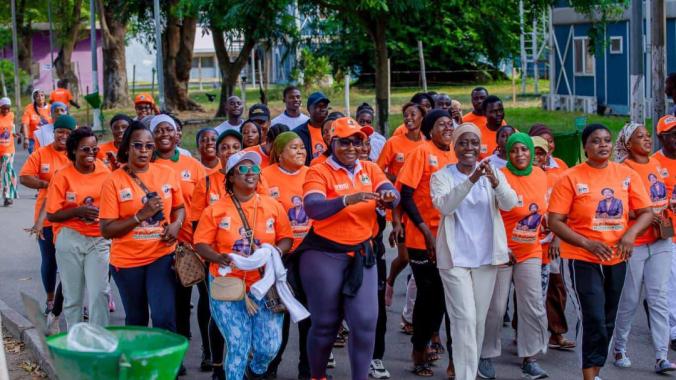 ‘’Les Amazones’’ de Mariatou Koné ont été invitées à la pratique du sport.