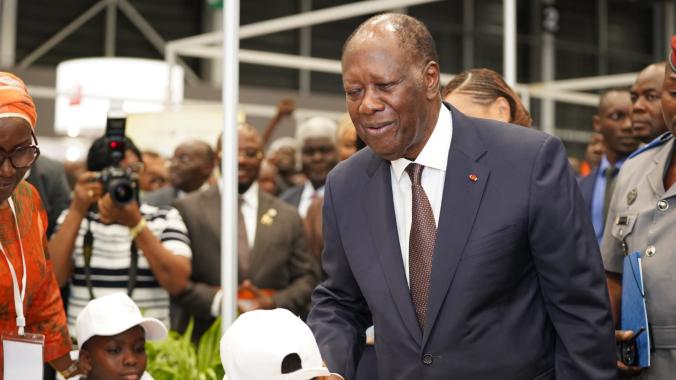 Le président de la République (au c.) a pris part à la cérémonie d’ouverture de la 16e edition du Sila. (Ph. DR)
