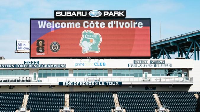 Le stade de Philadelphie Subaru Park où évoluera la Côte d'Ivoire au Mondial 2026. (Ph : DR)