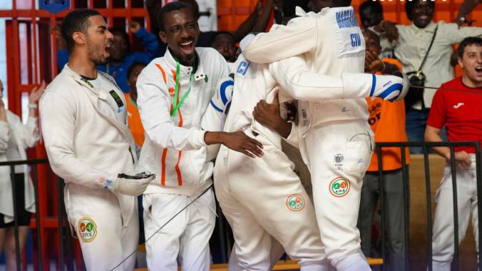 Les escrimeurs ivoiriens ont conclu leur parcours avec une magnifique médaille d’argent